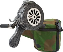 HANDHELD LOUD HAND CRANK MANUAL OPERATED AIR RAID ALARM METAL PORTABLE SIREN