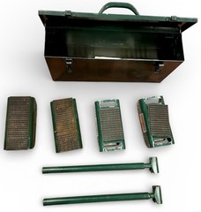 Hilman 3 Ton Light Duty Machinery Rollers Kit w/ Case & Bars