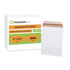 11″ x 13.5″ White Rigid Photo Document Mailers Cardboard Envelopes 2500 Pcs