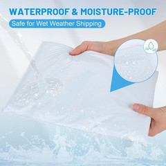 10×13 Inch 50 Pcs, Large Shipping Bags for Clothing, Waterproof