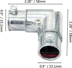 10 Pieces 1/2 Inch EMT to EMT 90 Degree Inside Corner Pulling Elbows, …