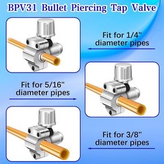 4/8/12/16/20X BPV31 Bullet Piercing Valve Kit For A/C Refrigeration Lines HOT
