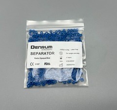 1000 Pcs Dental Separators Orthodontic Elastics Ties Teeth Gap Radio Opaque Blue