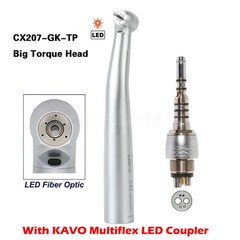 COXO Dental Fiber Optic LED Turbine Handpiece Fit KAVO MULTIFlex LUX 6H Coupler