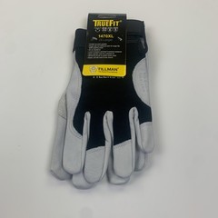 Tillman TrueFit 1470XL Top Grain Goatskin Work Gloves X-Large Gray Black Safety