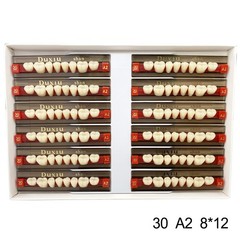 Dental Acrylic Denture Resin Teeth Upper Lower Full Set Shade A1/A2/A3 3/8/16 DC