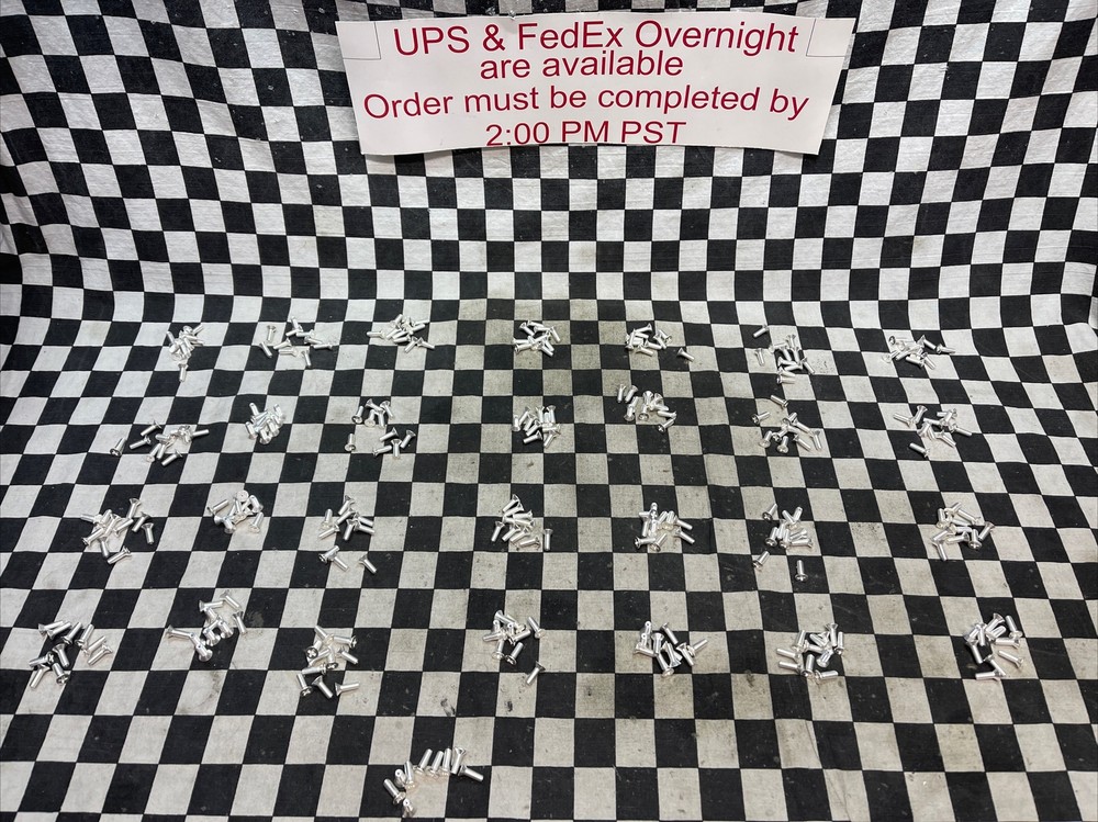 Vented Flat head Phillips screw 8-32 X 3/8″ long silver plated LOT OF 289#1325W8