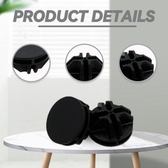 16 Pcs Black Plastic Connector Wire Grid Cube Connector For Modular Closet Stora
