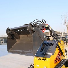 New Skid Steer Loader 24HP 4-in-1 Bucket 3-stage hydraulic pump Free Shipping