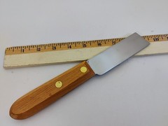 Dexter USA Wood Handle Mill Knife 4×1.25 inch Heavy Gauge Stiff Carbon Steel X70