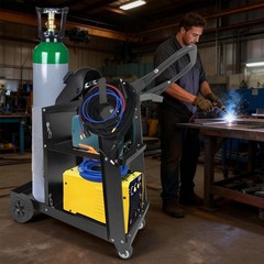 Welding Cart, 3 Tier Heavy Duty Welder Cart for Mig Welder TIG Welder and Plasma