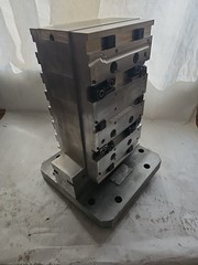 Aluminum CNC Tombstone Fixture 2-Sided w/ Sub Plates & Toe Clamps 15.25”