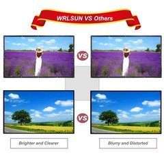 300 Inch Big Size Portable Outdoor Projector Screen, WRLSUN HD 16:9 300