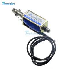 JF-0530B DC6V/12V/24V Push Pull Type Open Frame Solenoid Electromagnet Reset