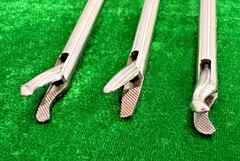 3pc Laparoscopic Bariatric Needle Holder Straight & Curved Jaw 5mmx45cm Reusable