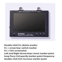 SV4401A 7 inch Touch 50KHz-4.4GHz VNA Vector Network Analyzer Lcd 100dB Dynamic