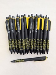 30 Misprint Retractable Click Pens SPIRALINA COMFORT NIGHT Hub Pen Lot YELLOW