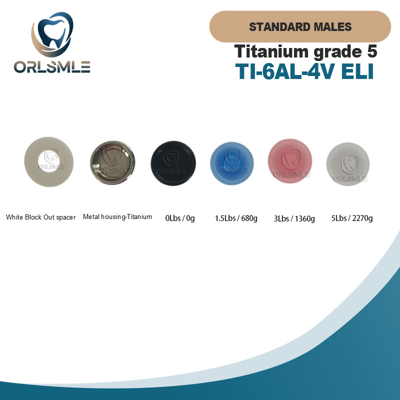 Locator standard male caps Locator Males-up to 20°divergence between implants