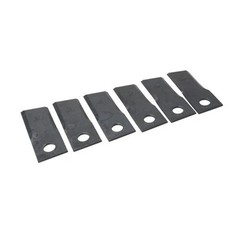 Disc Mower Knives Type 5 Top Bevel 11° Twist Clockwise Rotation 6 Pack