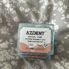 AZDENT Dental Ortho Buccal Tube 2nd 0.022 Bondable Inblock /Split Weld 50set