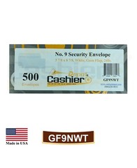 #9 Business Envelopes, 3 7/8 x 8 7/8, Tinted, Sturdy 24lb, White, Gum, 500/Box