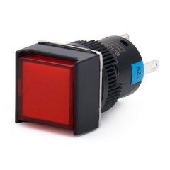 5/8″ 16mm Push Button Switch Momentary Square Cap Led Lamp Red Yellow Blue Green