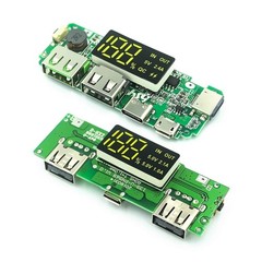 Dual USB 5V 2.4A Lithium Battery Charger Board Type-C Micro USB Power Module