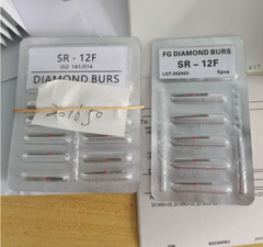 100Pcs/10Packs Dental Diamond Burs FG 1.60mm for High Speed Handpiece 214types