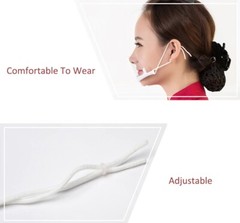 Transparent Clear Plastic Anti-fog Mouth Shield Great Restaurant+Straps – 10pcs