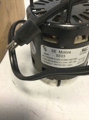 NEW, SE MOTORS, SE03, 1/20HP MOTOR, 1.4AMPS, 208-230V, 1500/1300RPM. (1B-4)