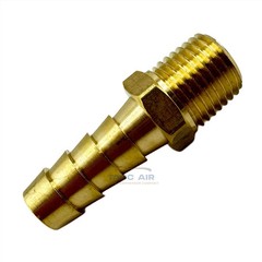 10 Pack 3/8″ ID Hose Barb x 1/4″ Male NPT Pipe Thread Brass Straight Fitting