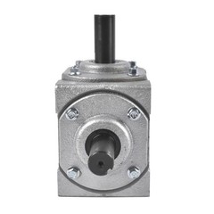 40 HP Right Angle Bevel Gearbox 3 Keyed Shafts 1:1 Ratio CW to CW CCW 1800 RPM