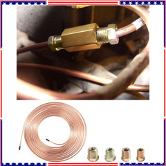 25 Ft. 3/16 OD Copper Nickel Brake Line Tubing Coil and Fitting Kit, 25 Ft of 3/