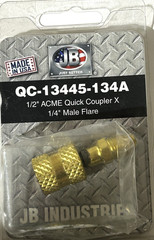 JB INDUSTRIES QC-13445-134A 1/2″ACME Quick Coupler X 1/4″ Male Flare – 1PC