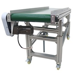 Inclined Belt Conveyor 59”x15.7” Transportation Machine Load 88Lbs 110V 120W