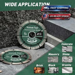 2 Pcs 4 inch Diamond Segment Grinding Wheel Disc Grinder Cup Concrete Stone Cut