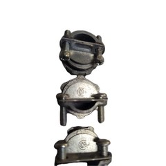 (30) OLD STOCK NEER C-500  3/8-inch, 2-screw, cast zinc electrical Connector