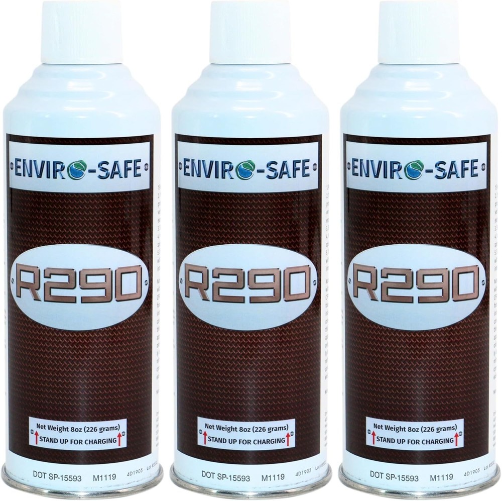 ENVIRO-SAFE Upright R290 Refrigerant -K-28 Self-Sealing Style Top for HVAC &
