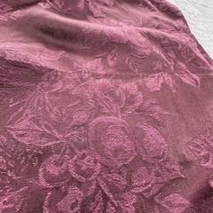 Ralph Lauren Home 18 In Burgundy Jacquard Floral Dinner Napkin Polycotton