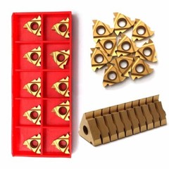 20Pcs 16IR AG60 CNC Carbide Insert Lathe Turning Tool Holder Threading Inserts