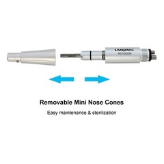 Dental Prophy Hygiene Handpiece Air Motor 3 Nose Cone 4 Holes 360 Degree Swivel