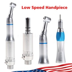 Dental Slow Low Speed Straight Handpiece Contra Angle Air Motor 2Holes 4Holes OR