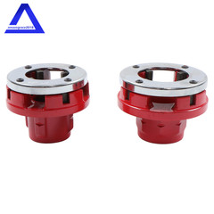Large Hand Die Ratcheting 7 Size Pipe Thread Threader Tool 3/8″ to 2″ Dies Set