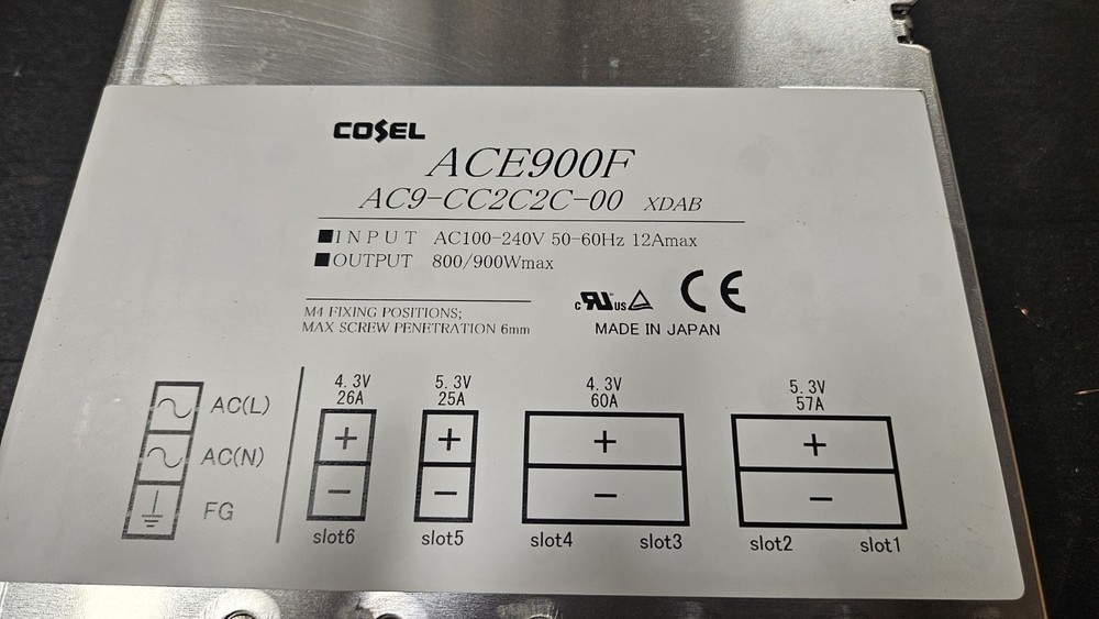 Cosel ACE900F 900W AC-DC Switching Power Supply 100-240V Industrial PSU