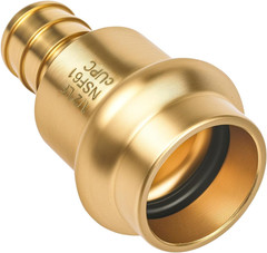 12 Pack 1/2″ Press X 1/2″ PEX Crimp Coupling Brass Fittings – Lead-Free Copper P