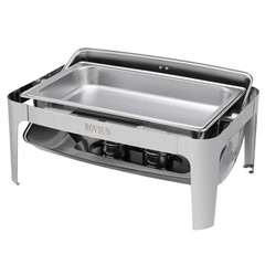 9 Quart Roll Top Stainless Steel Silver Chafing Dish Buffet Set for Weddings NEW