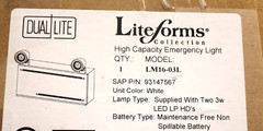 Hubbell Dual-Lite Emergency Light LM16I-03L NEW