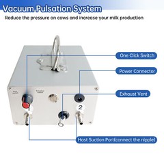 Goat Milking Machine Goat Milker 3 L 304 Stainless Steel Bucket for Cows