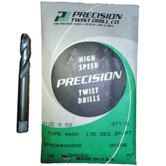 8.5mm Stub Length Drill Bit – QTY: 6 – Precision 4ASM – Stub Length – Oxide