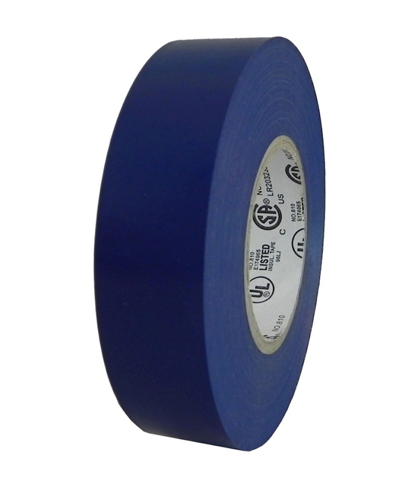TapesSupply 1 Roll Blue Electrical Vinyl PVC Tape 2″ x 66 ft